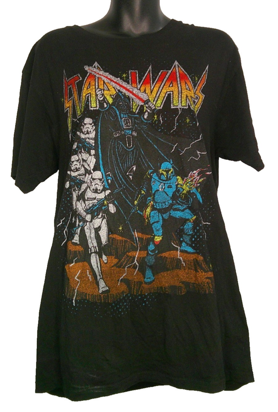 Star Wars Black T-Shirt Mad Engine Men's Large Storm Trooper